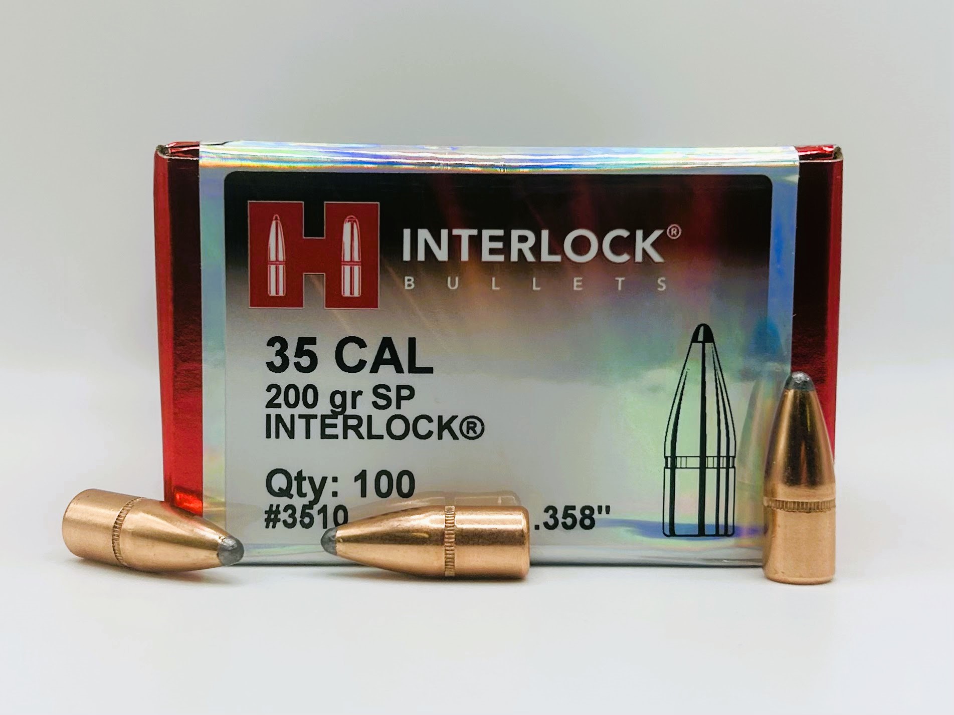 Hornady 35 Cal .358 200 gr InterLock® SP